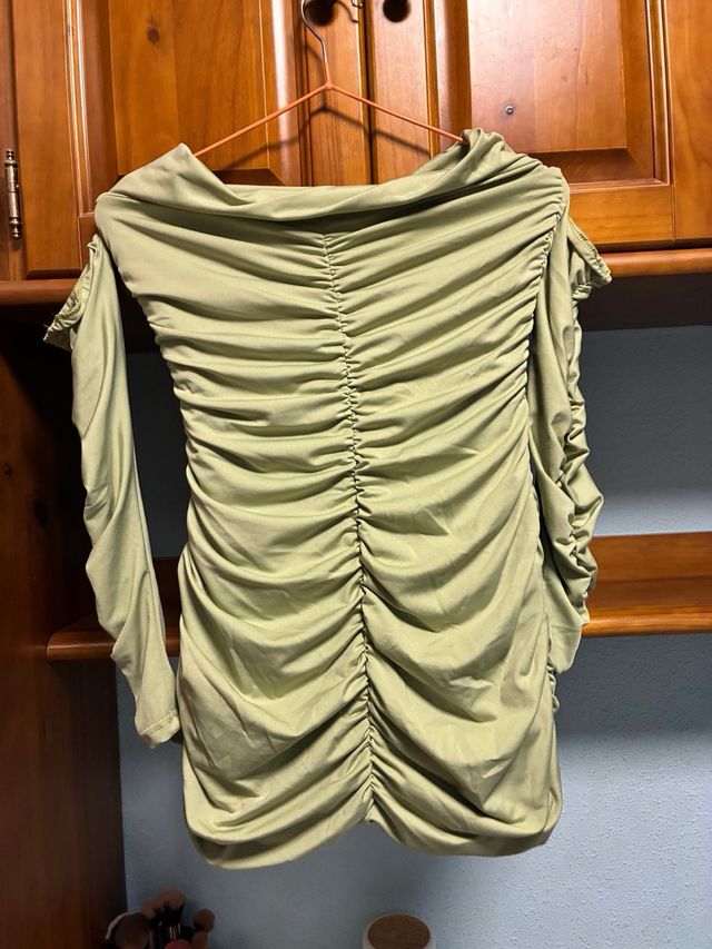 Vestido SHEIN verde oliva - Talla M