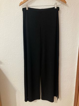 Pantalones anchos negros formales