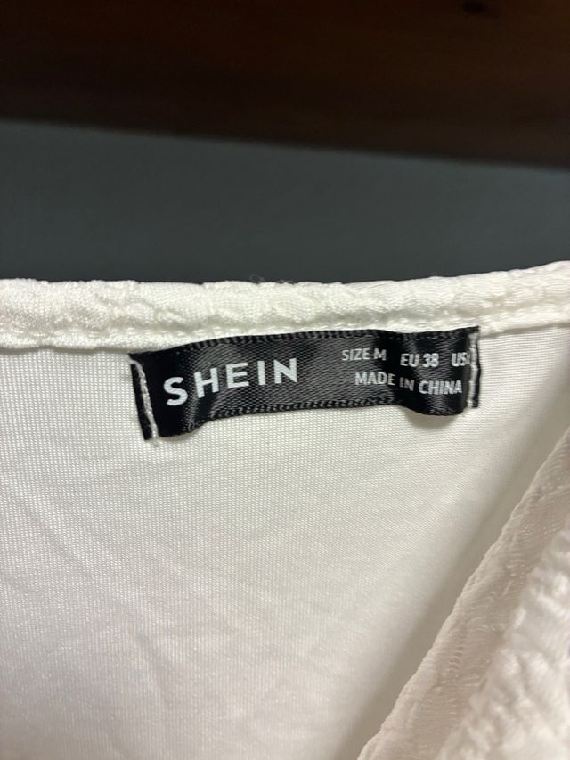 Vestido SHEIN blanco - Talla M