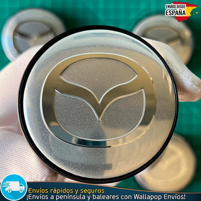 X4 Tapas de Llantas Tapacubos Mazda 60mm Cubrebuje