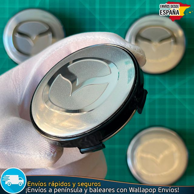 X4 Tapas de Llantas Tapacubos Mazda 60mm Cubrebuje