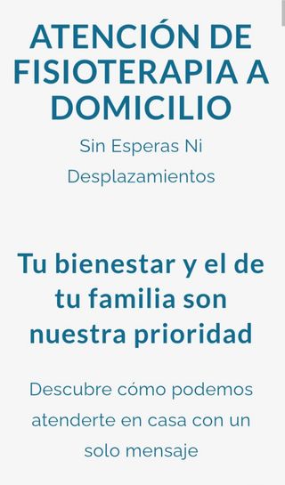Fisioterapia y osteopatia a domicilio.
