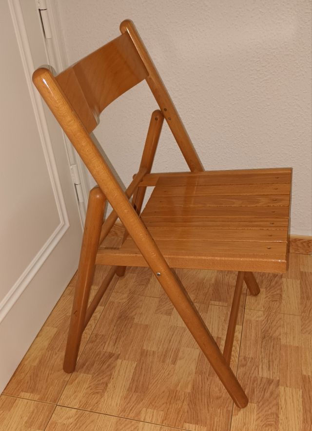 Silla plegable madera