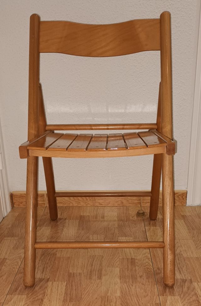 Silla plegable madera
