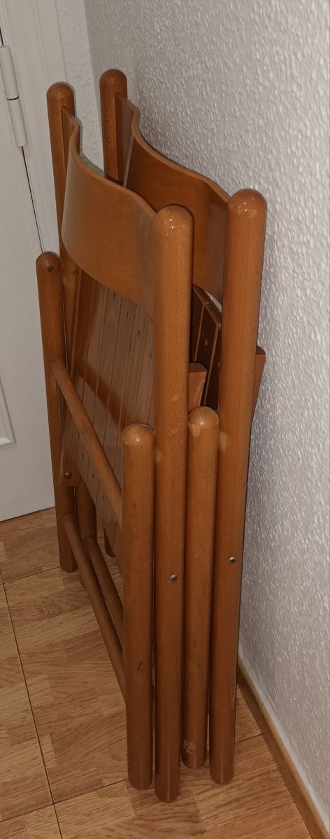 Silla plegable madera