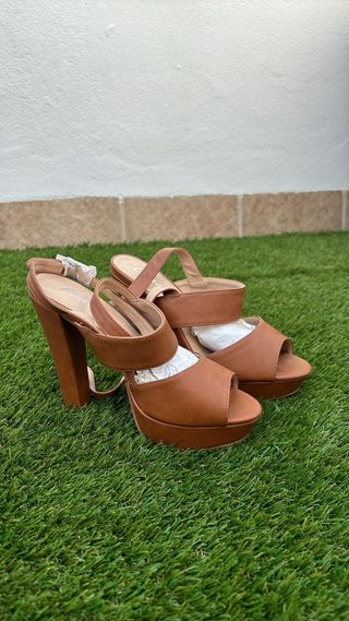 Tacones marrones mujer nº39