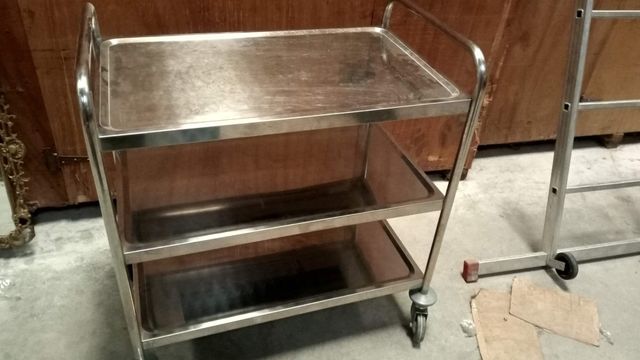 Carro camarera acero inoxidable