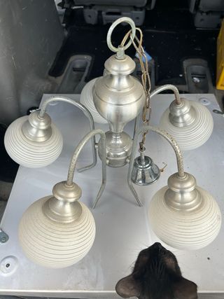 Lampara antigua 5 brazos - Vintage