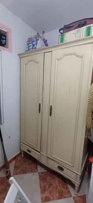 Ropero madera maciza - beige