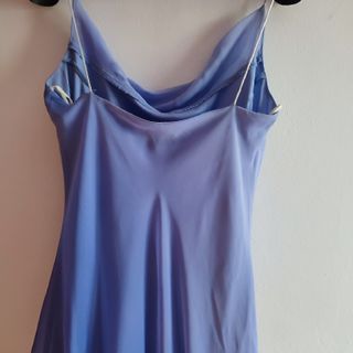 Vestido azul fiesta irregular