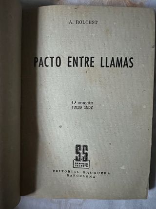 Novela Servicio Secreto Pacto entre llaman nº 103