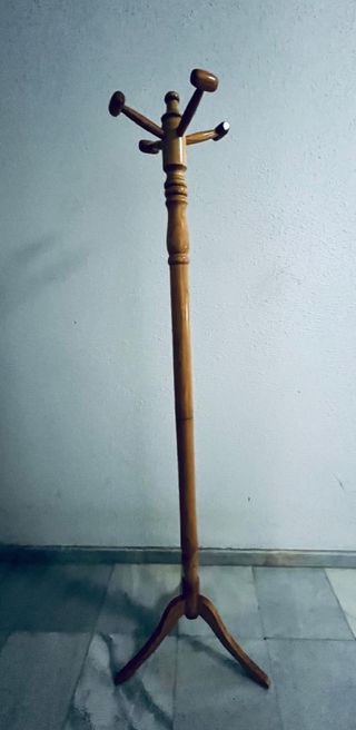 Perchero madera - 5 ganchos