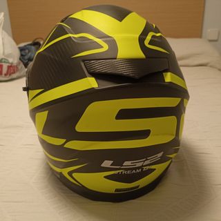 Casco moto LS2 - Negro/Amarillo