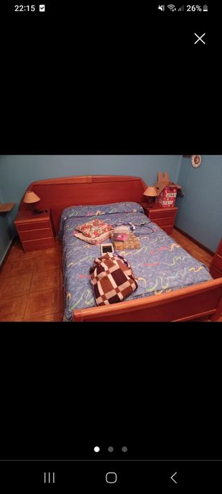 Cama madera maciza