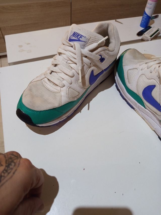 Scarpe da ginnastica Nike Air Span II Bianche-Verdi