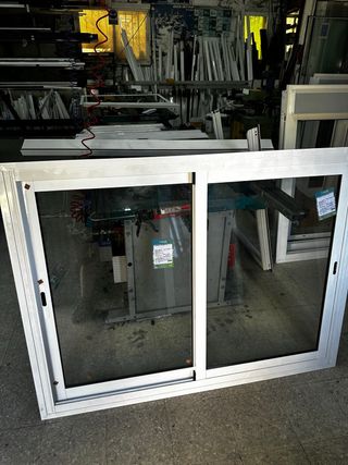 Ventana Corredera Aluminio Blanca
