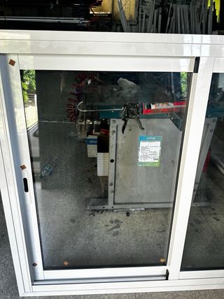 Ventana Corredera Aluminio Blanca