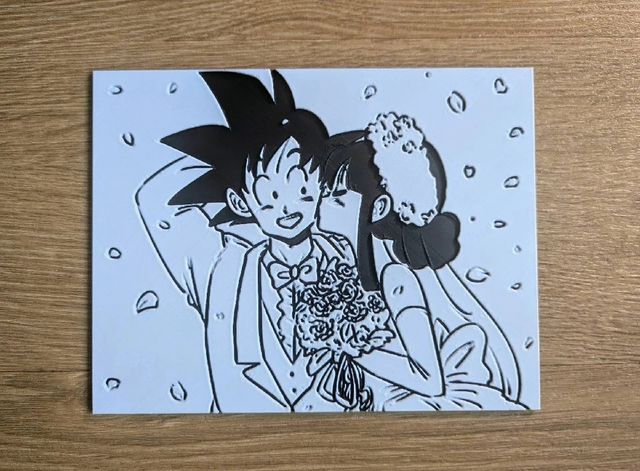 Lienzo Goku & Chi-Chi Boda
