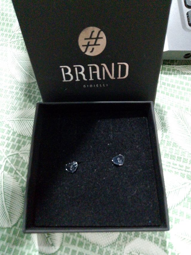 Orecchini cuore Gioielli argento lettera E