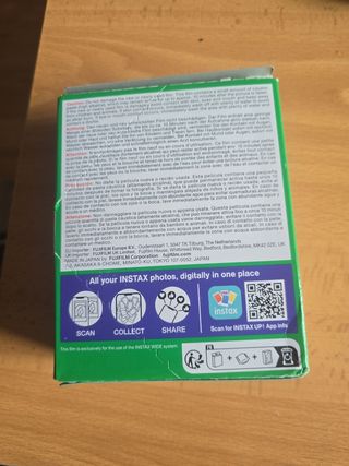 Instax Wide Fujifilm -  1 caja 20 Fotos NO Oferta