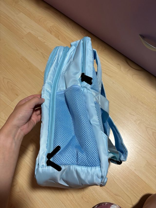Mochila azul viaje