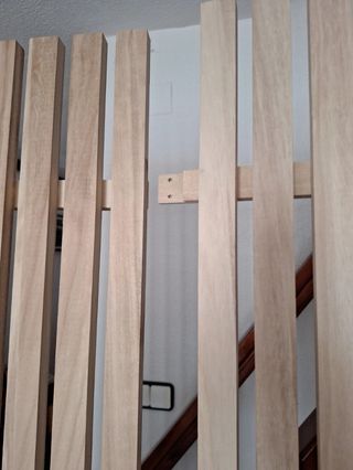 Cabecero cama de madera natural 200x90cm