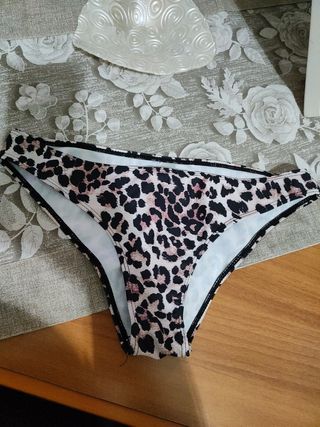 Slip leopardato marrone e nero