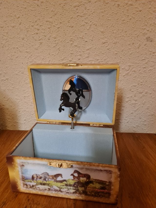 Scatola portagioie con musica di cavalli