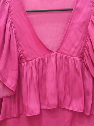 Blusa Zara rosa talla M