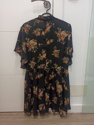 Vestido Zara flores XL