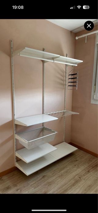 Armario metálico blanco - Estantería