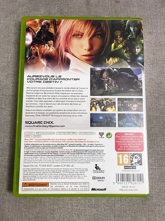 Final Fantasy XIII Xbox 360