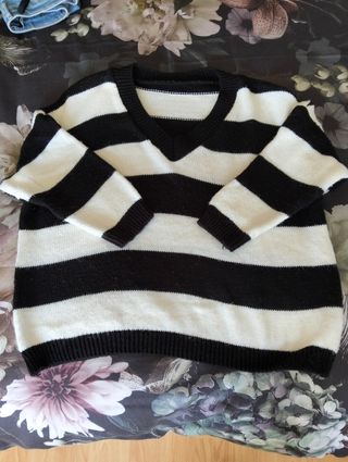 Jersey rayas blanco-negro