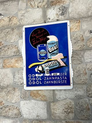 Calendario pubblicitario cartonato vintage