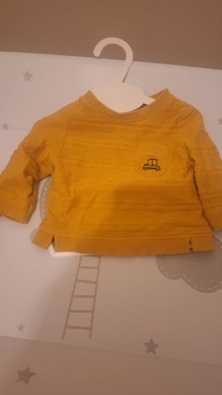 Camisetas bebé niño - amarilla -1/3 meses