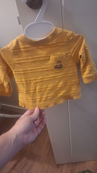 Camisetas bebé niño - amarilla -1/3 meses
