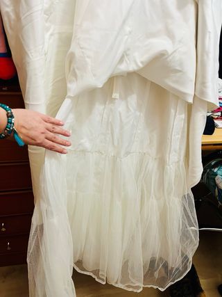 Vestido novia satén blanco Aire de Rosa Clará 2012