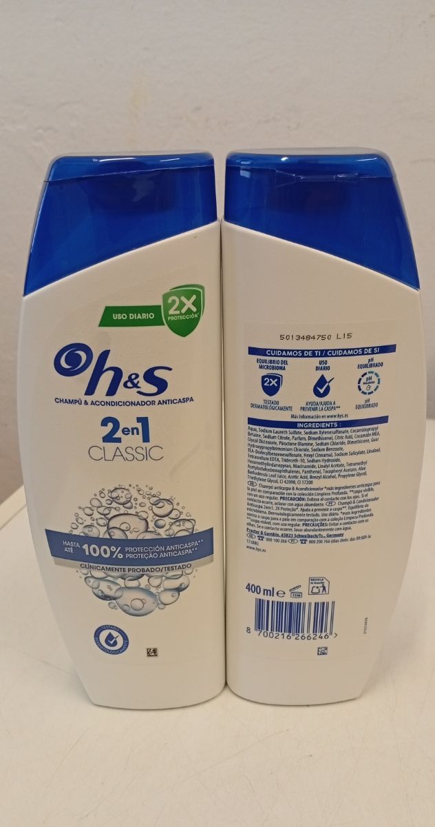 2x Champú H&S 2en1 Classic 400ml