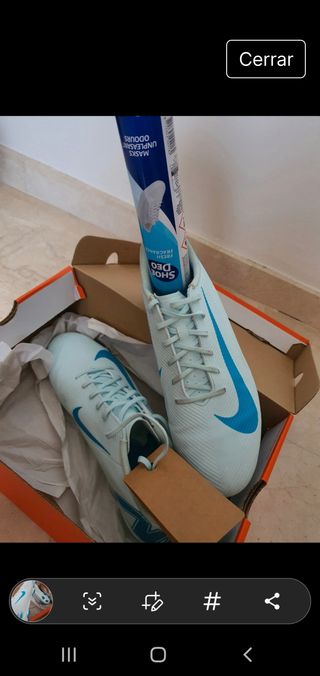Botas Nike Vapor usadas una vez.