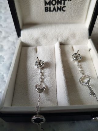 Pendientes Montblanc Plata - Nuevos
