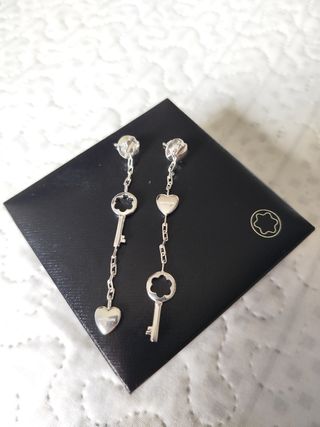 Pendientes Montblanc Plata - Nuevos