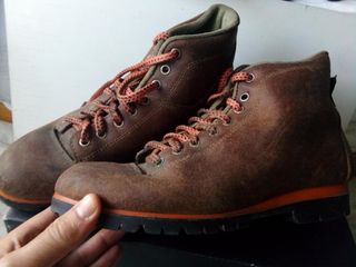 Botas SERVAL serraje montaña CUERO marrón 39 TOP!!