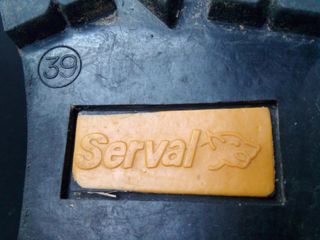 Botas SERVAL serraje montaña CUERO marrón 39 TOP!!