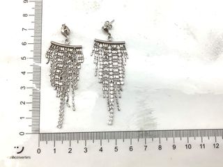 pendientes plata 925mm con piedra con circonita