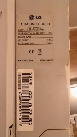 Placa LG Aire Acondicionado