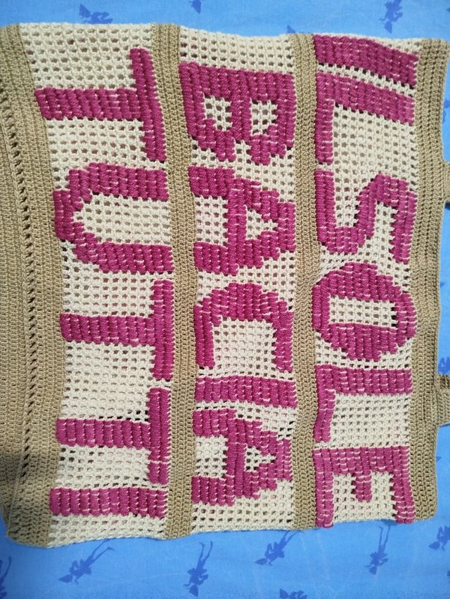 Borsa uncinetto 'Il sole bacia tutti'