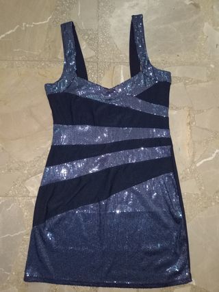 Vestido negro lentejuelas