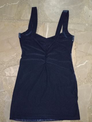 Vestido negro lentejuelas