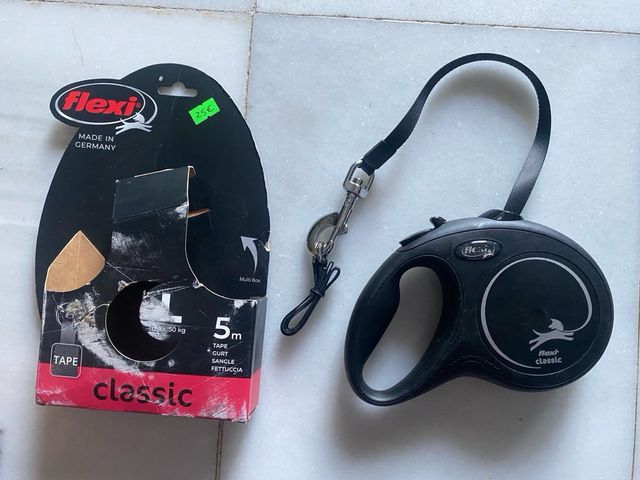 Flexi Classic NUEVA - Correa extensible negra 5m