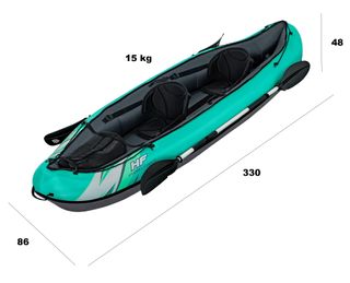 KAYAK HINCHABLE 2 PERSONAS